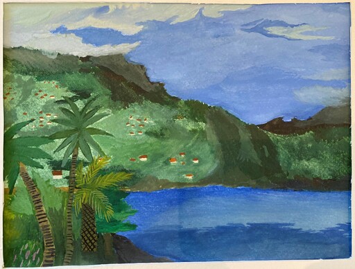 By i Thailand vid hav